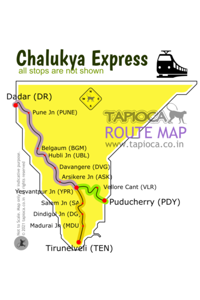 Chalukya Express Route