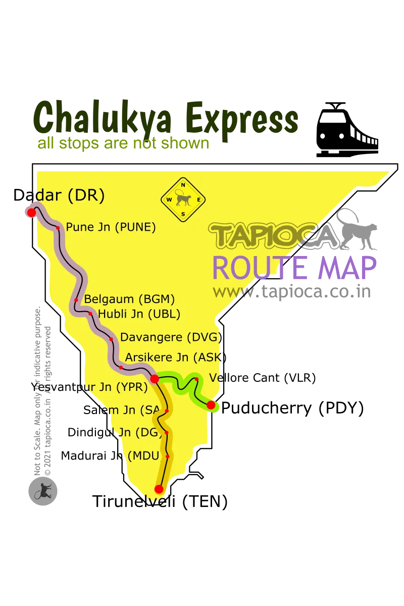 Chalukya Express Route