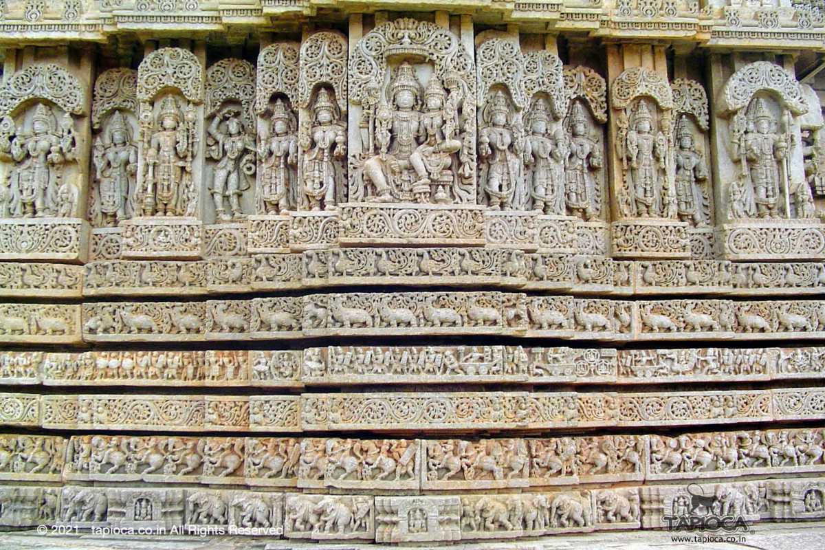 Outerwall of Lakshminarayana Temple 