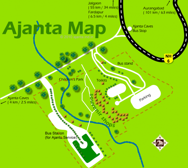 Ajanta City Map   Ajanta Map 600x536 