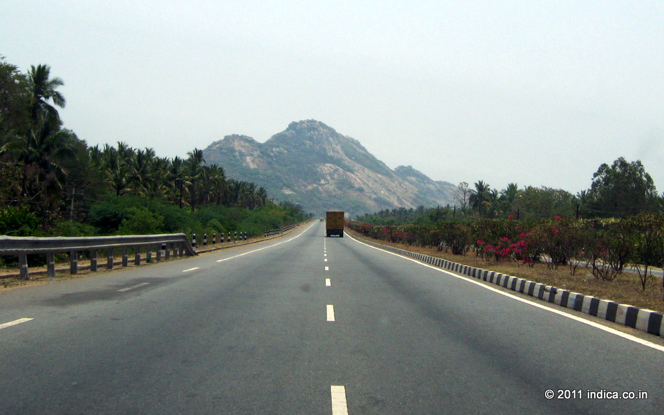 Bangalore to Chennai by road. But most prefer the road via Krishnagiri as it is a great road to drive on, though a tad longer.