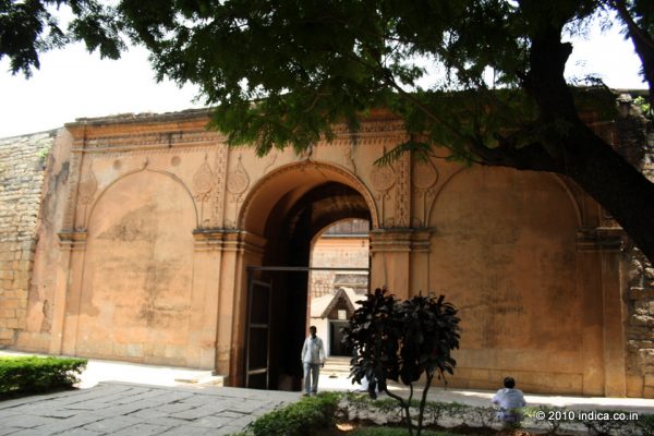 Gateway of Bangalore Fort that faces the KR Road