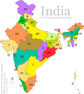 State of India map