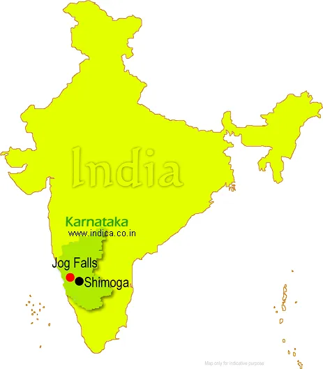 Location of Jog Falls
