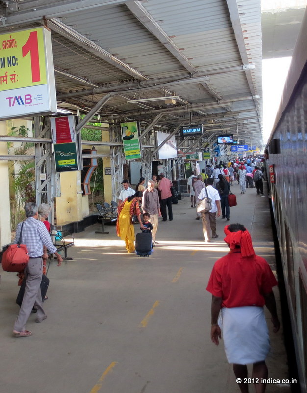 Madirai is well connected with major cities by train. 