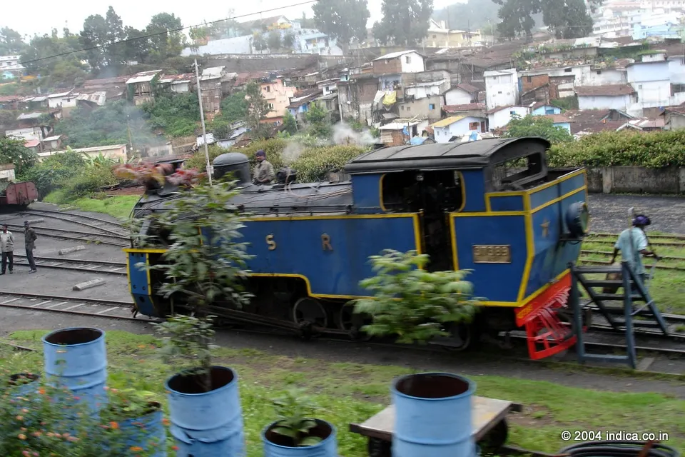 steam Loco Engine at Coonoor near Ooty.