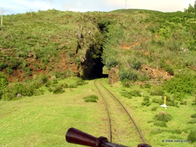 One of the numerous such tunnels on the way to Ooty.