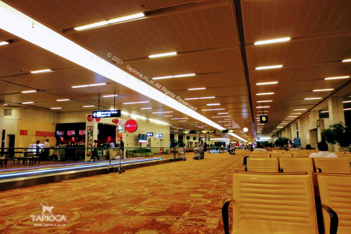 Inside the airport 