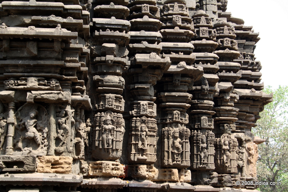 Richly carved exterious of Ambernath Temple