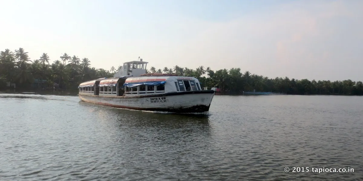 Public ferry service in Vaikom.