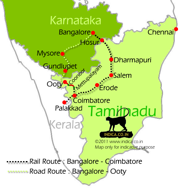 bangalore to ooty travel options
