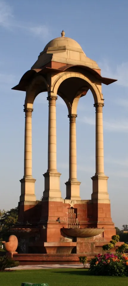 Near India Gate in New Delhi
