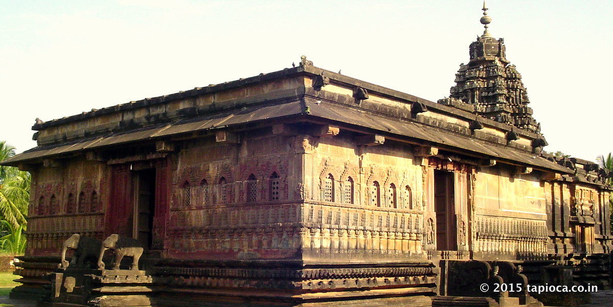 The Aghoreshwara Temple in Ikkeri was built by the Keladi Nayakas , who were once feudatories to the Vijayanagara empire.