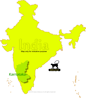 karnataka on India map