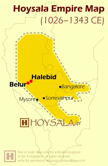 Hoysala Empire Map