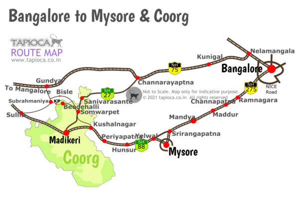 bangalore to coorg travel time