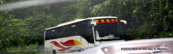 KSRTC Bus on the Way to Madikeri from Sulliya