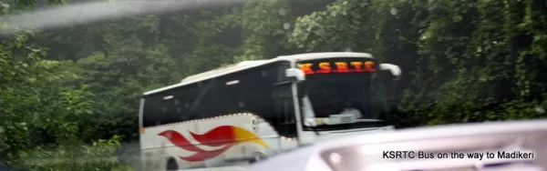 KSRTC Bus on the Way to Madikeri from Sulliya