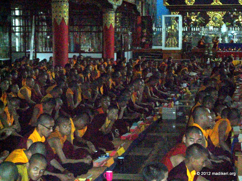 Monks at Namdroling Monastery