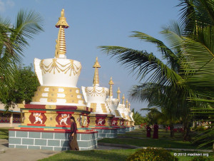 Stupas at Sera Monastic University