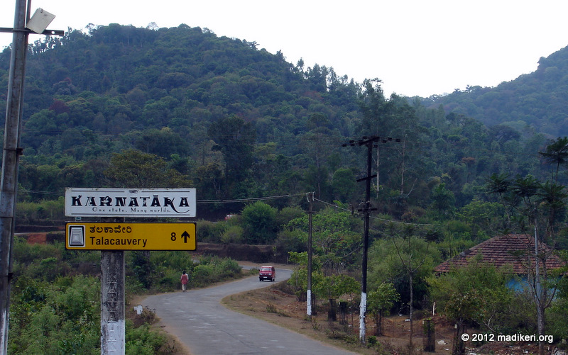 Talakaveri signpost A signpost on the way to Talakaveri