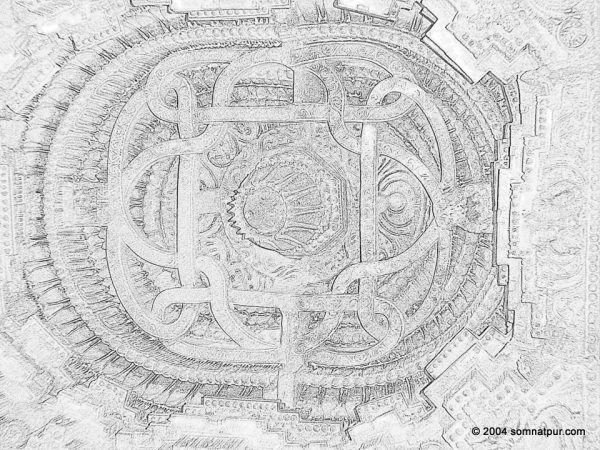 Ceiling design , Chennakesava temple, Somnathpur