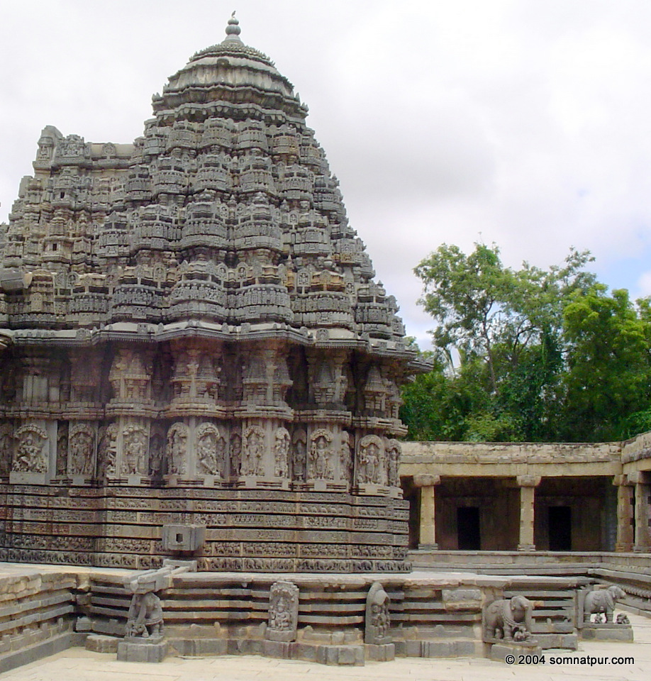 Chennakesava Temple is fully made of intricately carved soapstone blocks