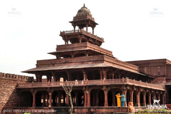 Note the Buddhist architectural influence in its design