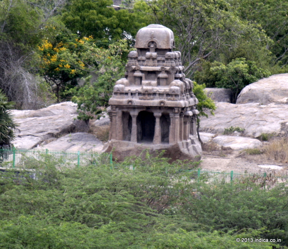 The unfinished Valayankuttai Ratha at Mahabalipuram.