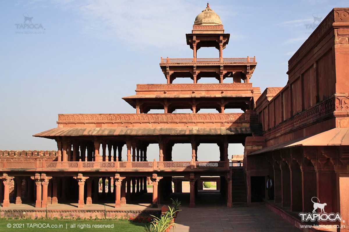 Panch Mahal in Fatehpur Sikri, the tallest building in the city