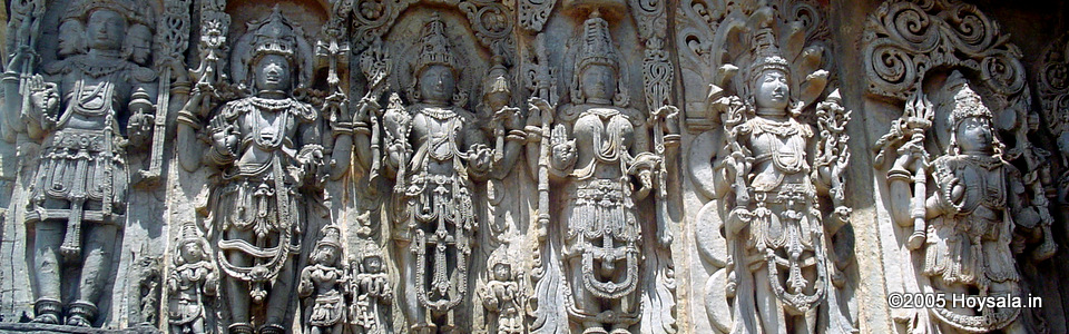 Carvings at Hoysaleswara Temple