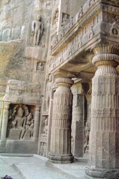 Ajanta Cave 19.