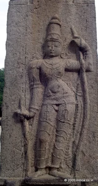 Lord Rama with bow and arrow