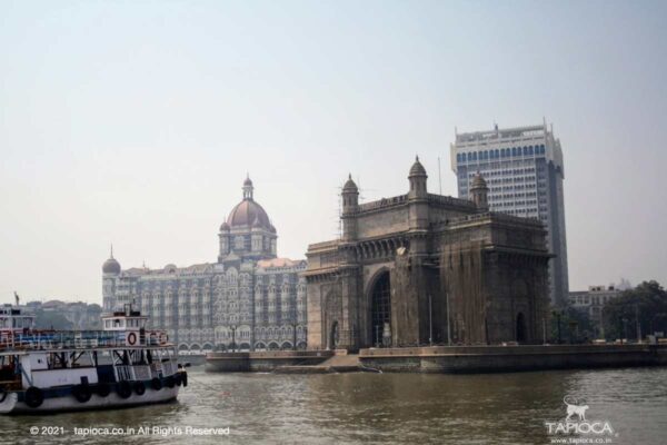 Gateway of India on the Wellington Pier ( also known as Apollo Bunder)