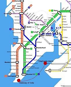 Churchgate and CST are nearest railway station to Gateway of India. From there you can take the Ferry to Elephanta.