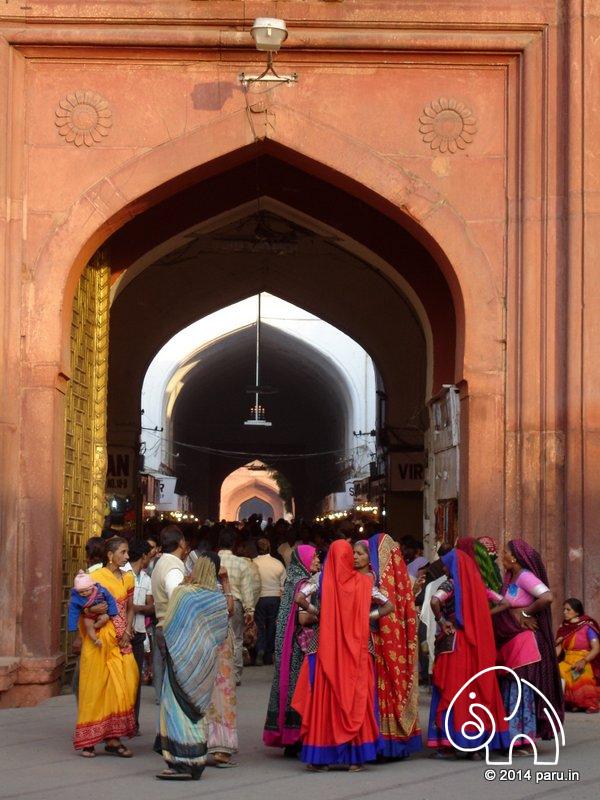 Lahori Gate of Red Fort at Delhi