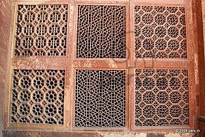 Fatehpur sikri Latticework patterns in window