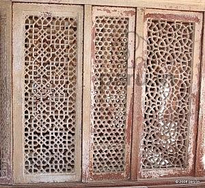 Fatehpur sikri latticeworked window