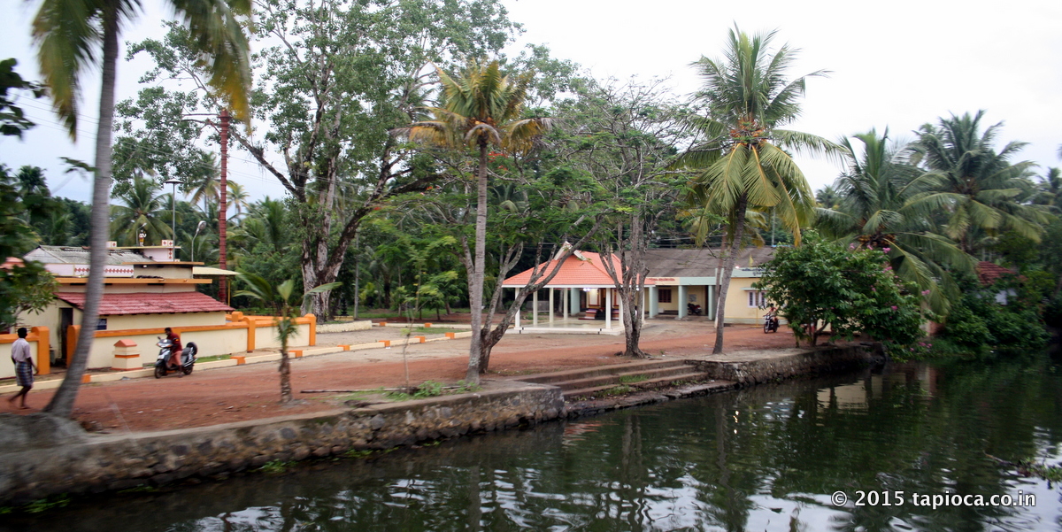 A Temple on the banks of Kumarakom Backwaters