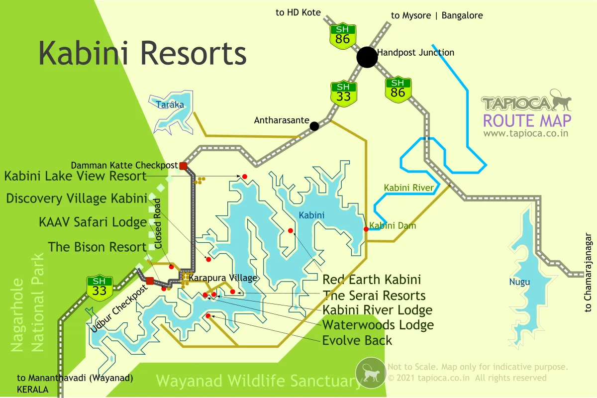 Bangalore to Wayanad route map. The routes are shown from Mysore to Wayanad.