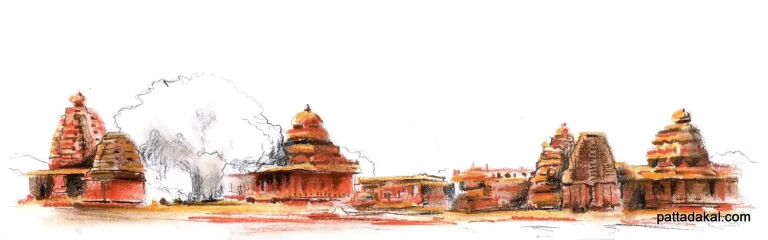 The 7th and 8th century Chalukya dynasty, temples of Pattadakal in India.