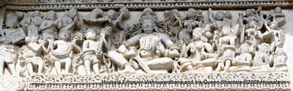 Hoysala Emperor Vishnuvardhana and his Queen ShantalaHoysala Emperor Vishnuvardhana and his Queen Shantala