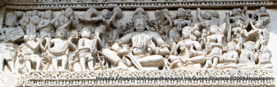 Hoysala Emperor Vishnuvardhana and his Queen Shantala
