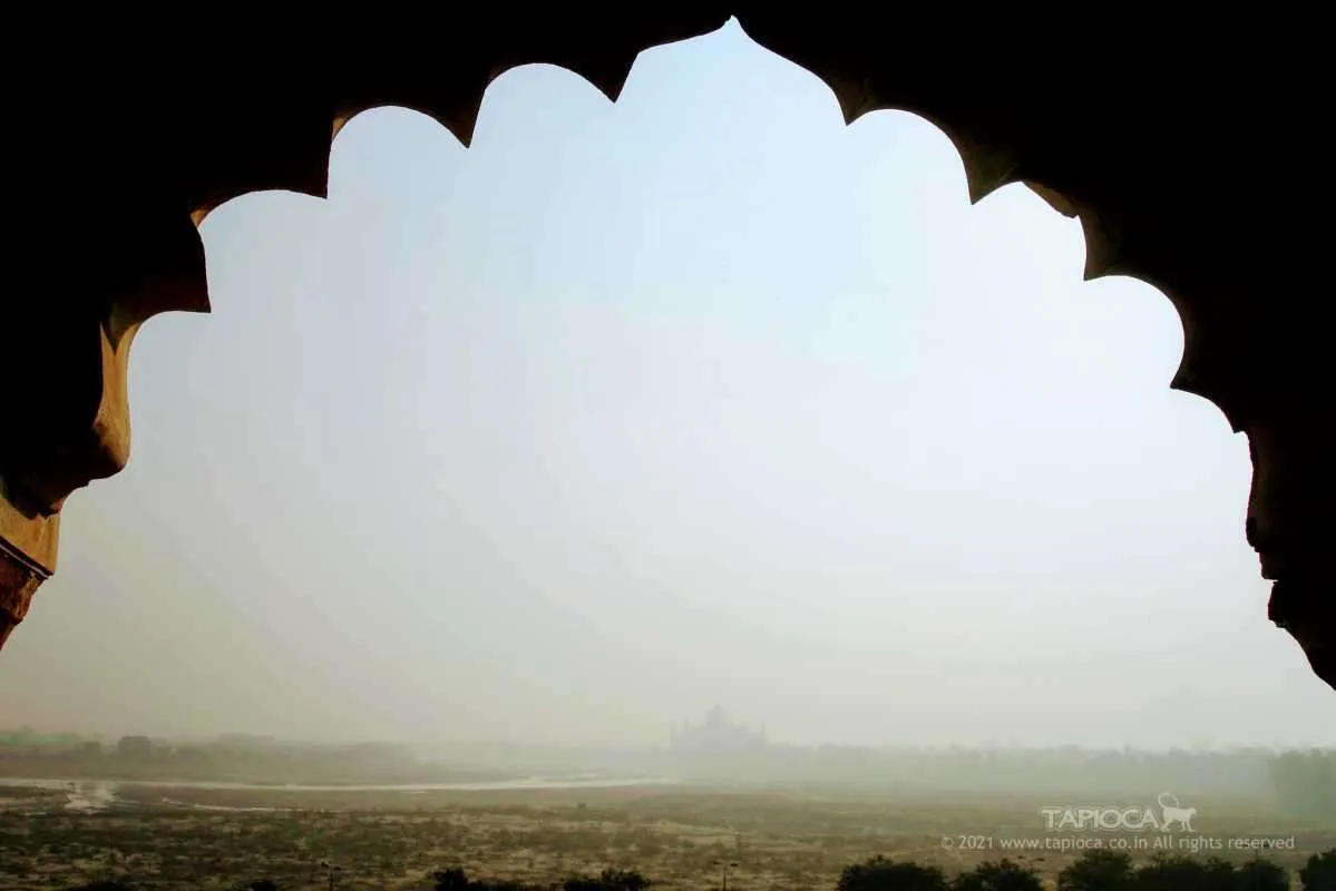View of Taj from Agra Fort