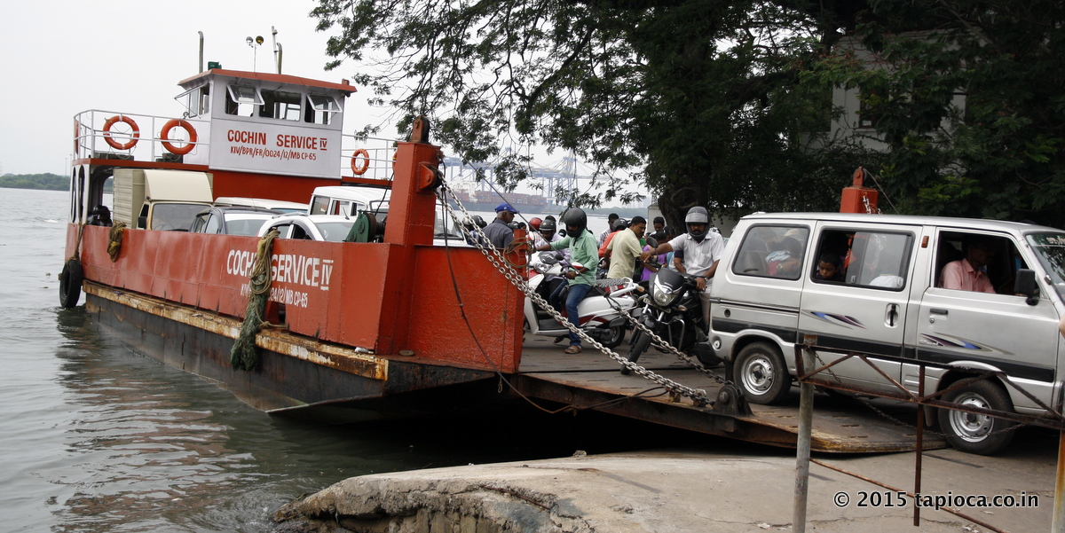 Jankar Ferry point in Kochi Backwaters