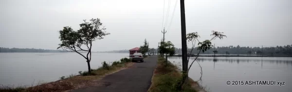 Causeway south of Cherai Beach