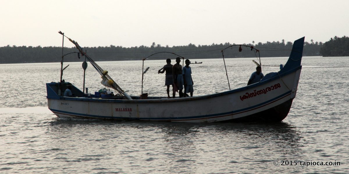 Fishing Boat in Kerala Backwaters.