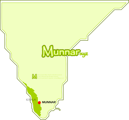 Munnar Location Map 
