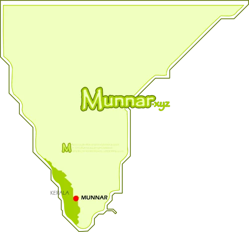 Munnar location map