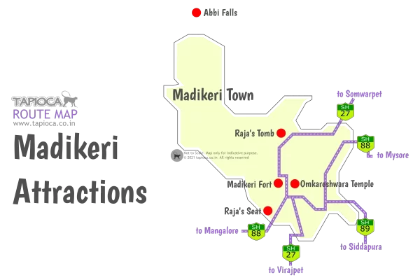 Main tourist attractions in Madikeri Town